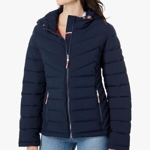 NEW Tommy Hilfiger Navy Quilted Puffer Jacket